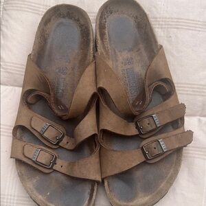 Birkenstock Tan Double Strap Sandals